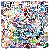 Paw Print Stickers 120 Pieces Cute Cartoon Cat Dog Animals Pack | Cool Colorful...