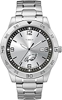 Vista 5 de Timex Tribute Reloj de cuarzo para hombre Citation de 42 mm con correa de acero inoxidable Las Vegas Raiders