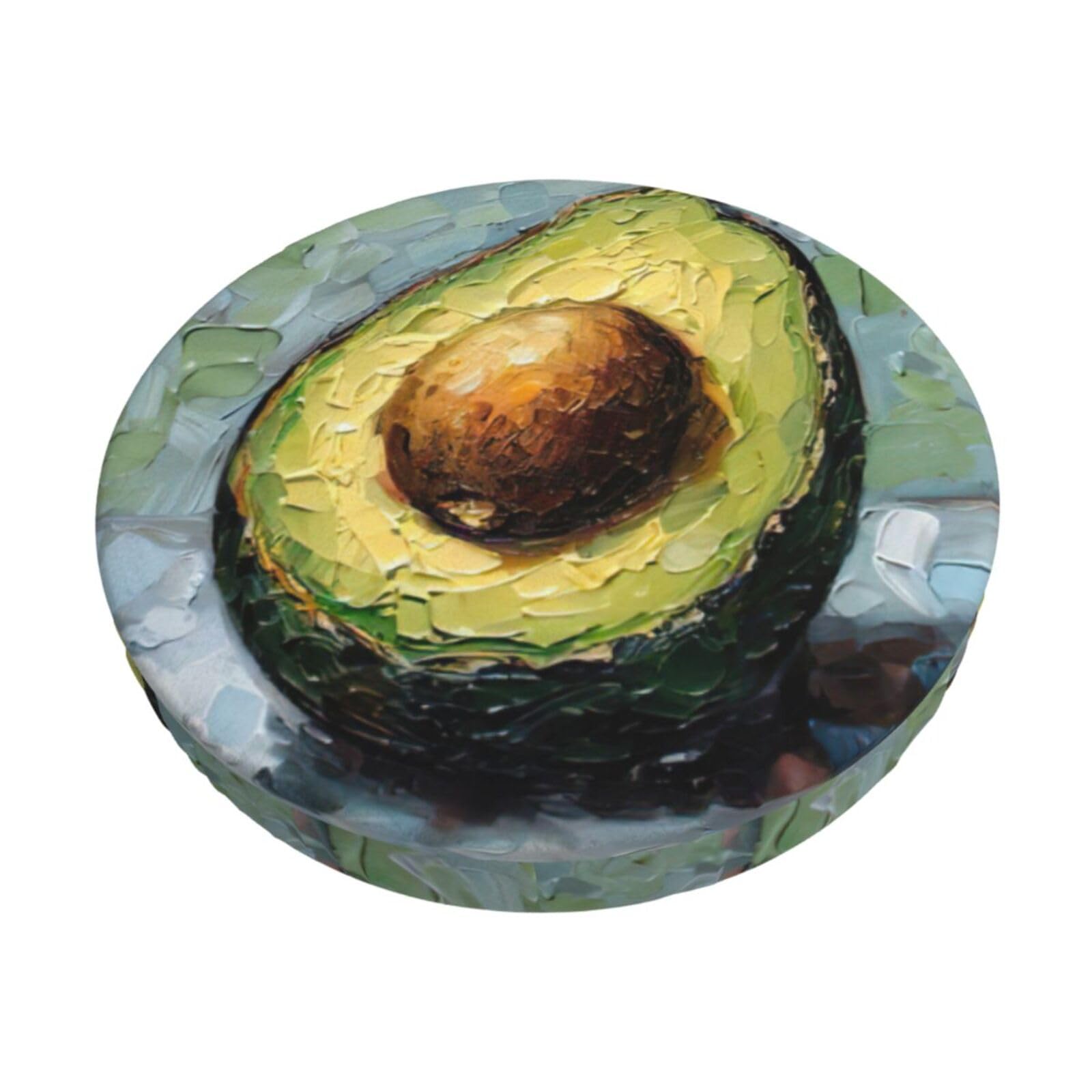 GUCHENP Avocado Print Round Bar Chair Cushion Cover,Washable Chair Protector For Indoor Home Furniture Decor