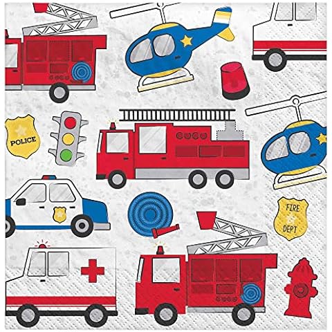 First Responders Luncheon Napkins by Amscan Cover