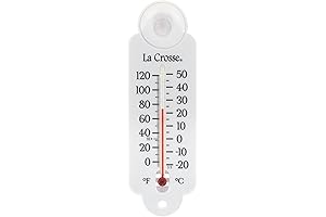 La Crosse Analog Outdoor Thermometer with Suction Cups