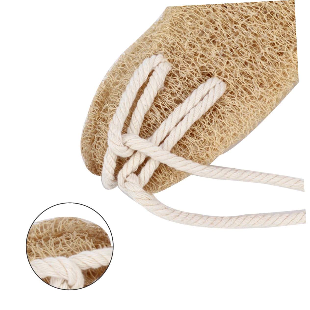 Luffa Spugna Beige Esfoliante, Fascia Lunga per Schiena