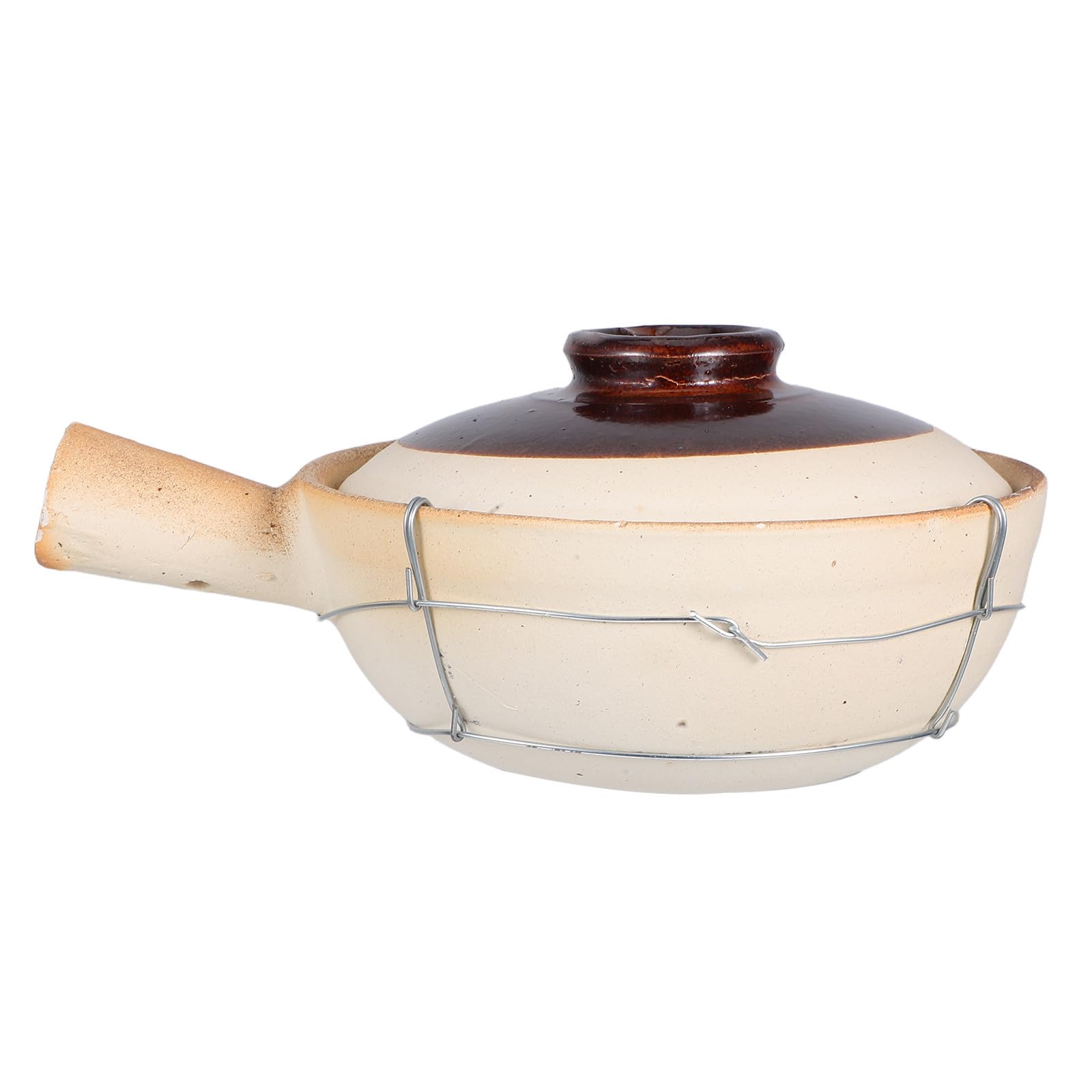 Gadpiparty Olla de Barro Tradicional de Cerámica Resistente al Calor para Cocinar Arroz Sopas y Estofados para Reuniones Familiares Banquetes y Uso al Aire