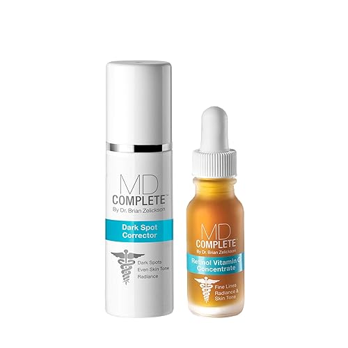 MD Complete Dark Spot Retinol Duo | Corrección profesional de manchas oscuras dermatólogo | incluye corrector de manchas oscuras de 1.0 onzas