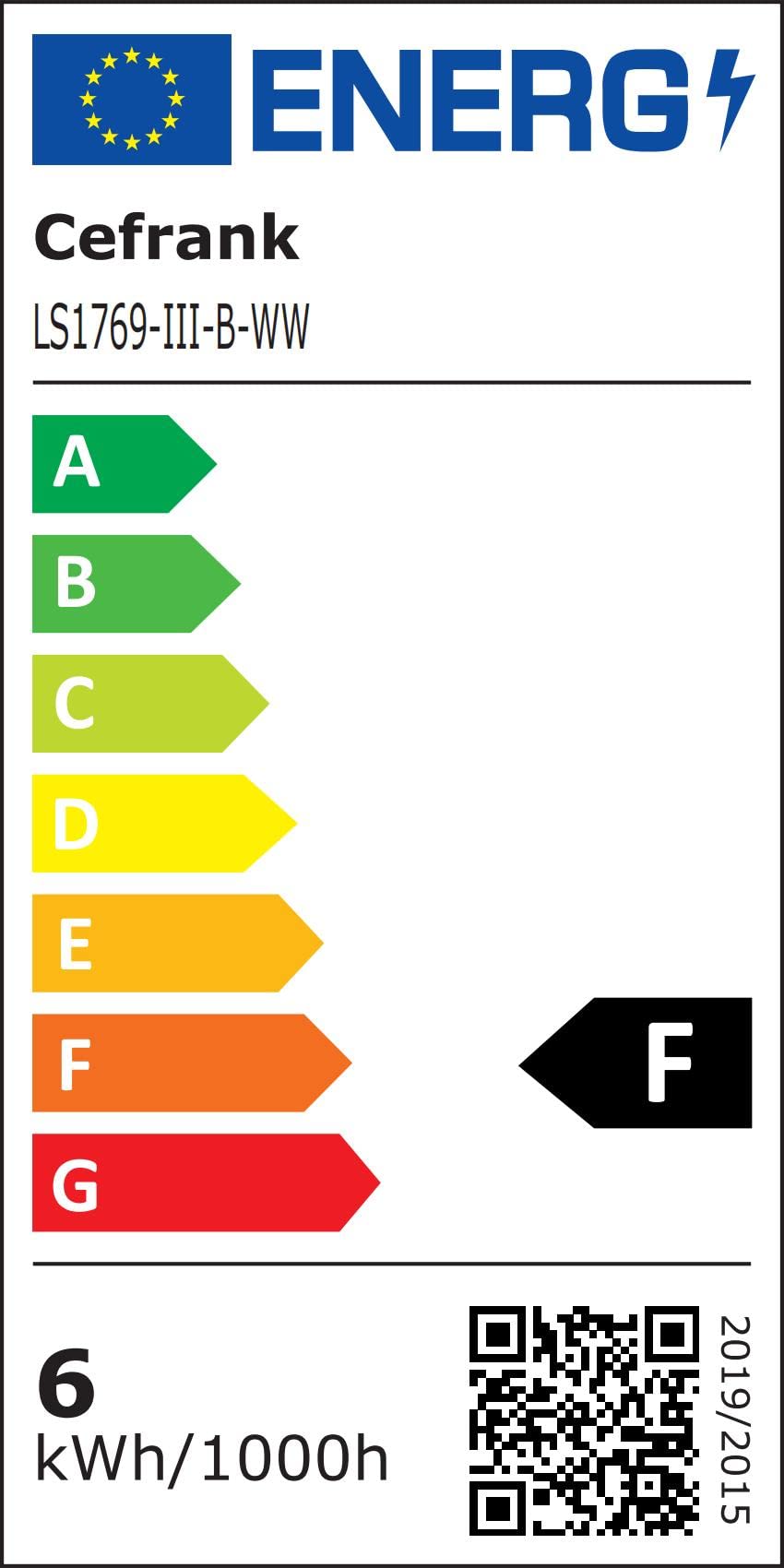 Cefrank 4 Barre LED Sottili per Sottopensile o Vetrine, 3000K Bianco Caldo, Super Sottili, Montaggio Semplici (Nastro o Viti), Illuminazione Intensa per Cucina & Casa