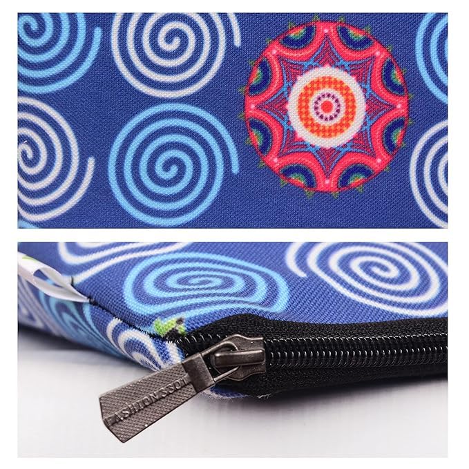 Mystique by ABHA Singh Canvas Floral Print Cosmetics Pouch Makeup Pouch Vanity Case Travel Organiser Travel Pouch Bridal Gift 2