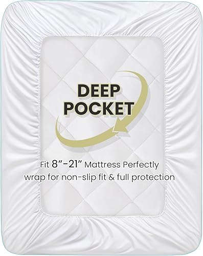 Miniatura 8 de Dourxi Cubrecolchón de espuma viscoelástica de doble capa de 4 pulgadas, tamaño individual, comodidad transpirable, espuma viscoelástica de gel