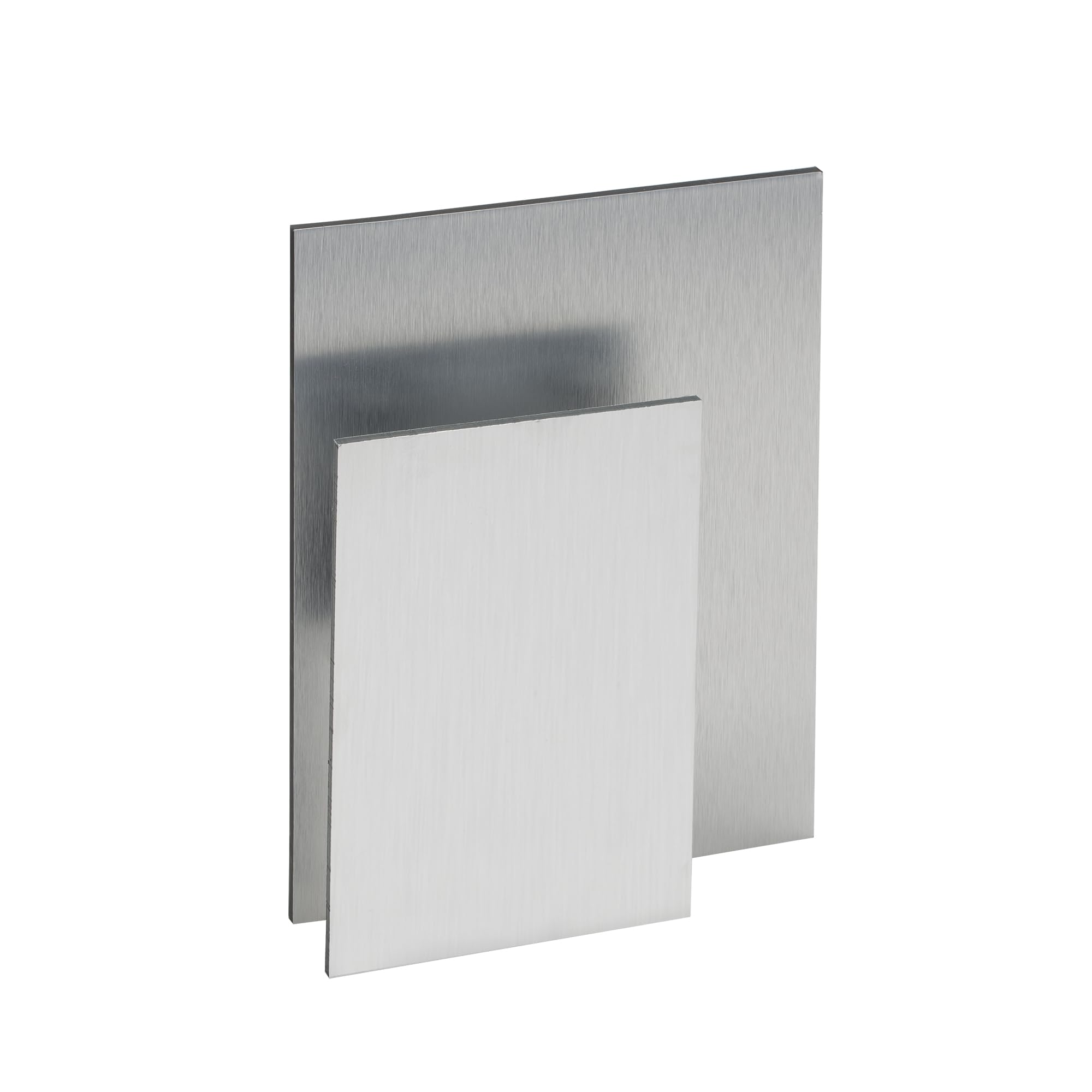 alumacomp Professional Artists 'surowe aluminium metal płótno panel do obrazów lub – bezkwasowy 100% stabilny dwustronny (szczotkowany i polerowany) płyta - rodzaj. 4 szt. 24 x 36