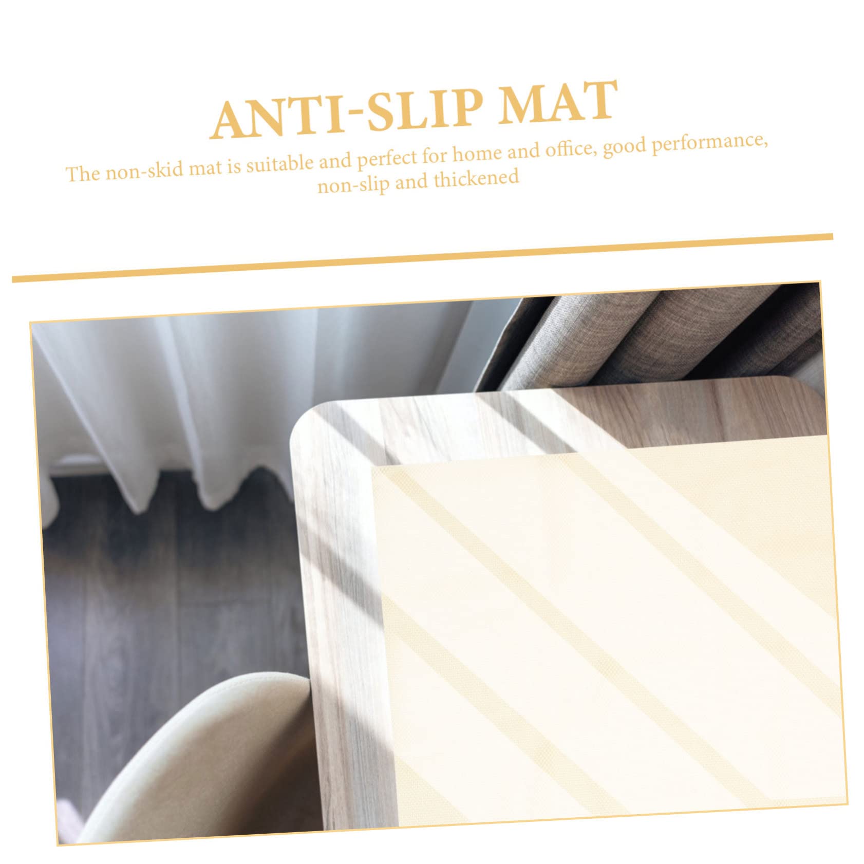 ABOOFAN Rete Antiscivolo per Tappeti e Divano in PVC, Tappetino Beige Ispessito, Multifunzione, Delicato sulla Superficie, per Casa e Ufficio | Uso Casa e Ufficio, Applicazione Multiuso su Tappeti e Superfici Lisce, Formato Griglia Flessibile