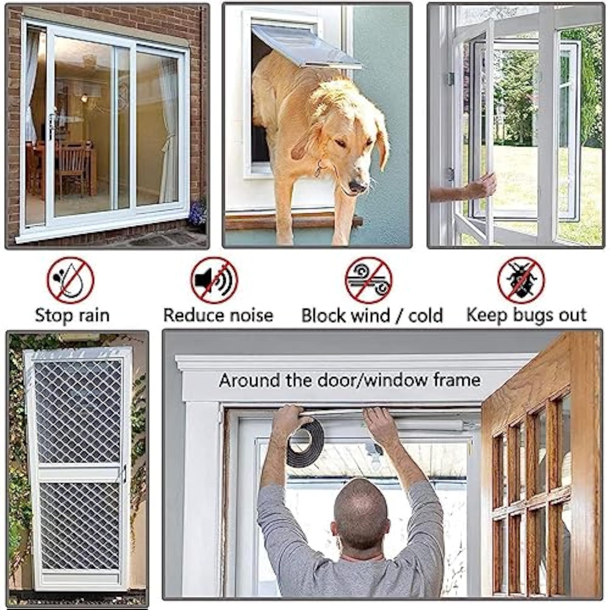 Weather Stripping Self Adhesive Brush Seal for Windows and Doors