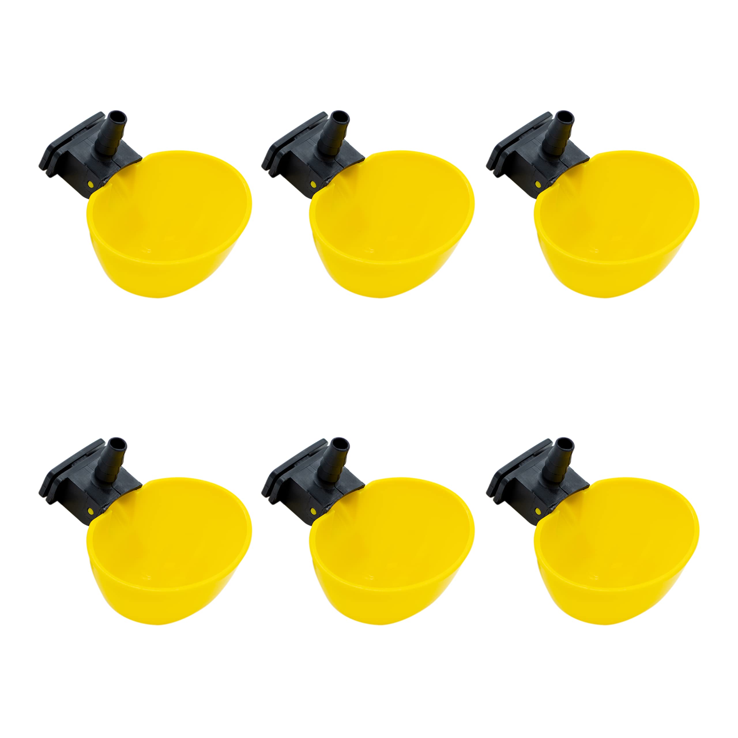 Pack Bebederos Basculantes Grandes - Bebederos Automáticos para Aves - Pack de 6 en Plástico Muy Resistente
