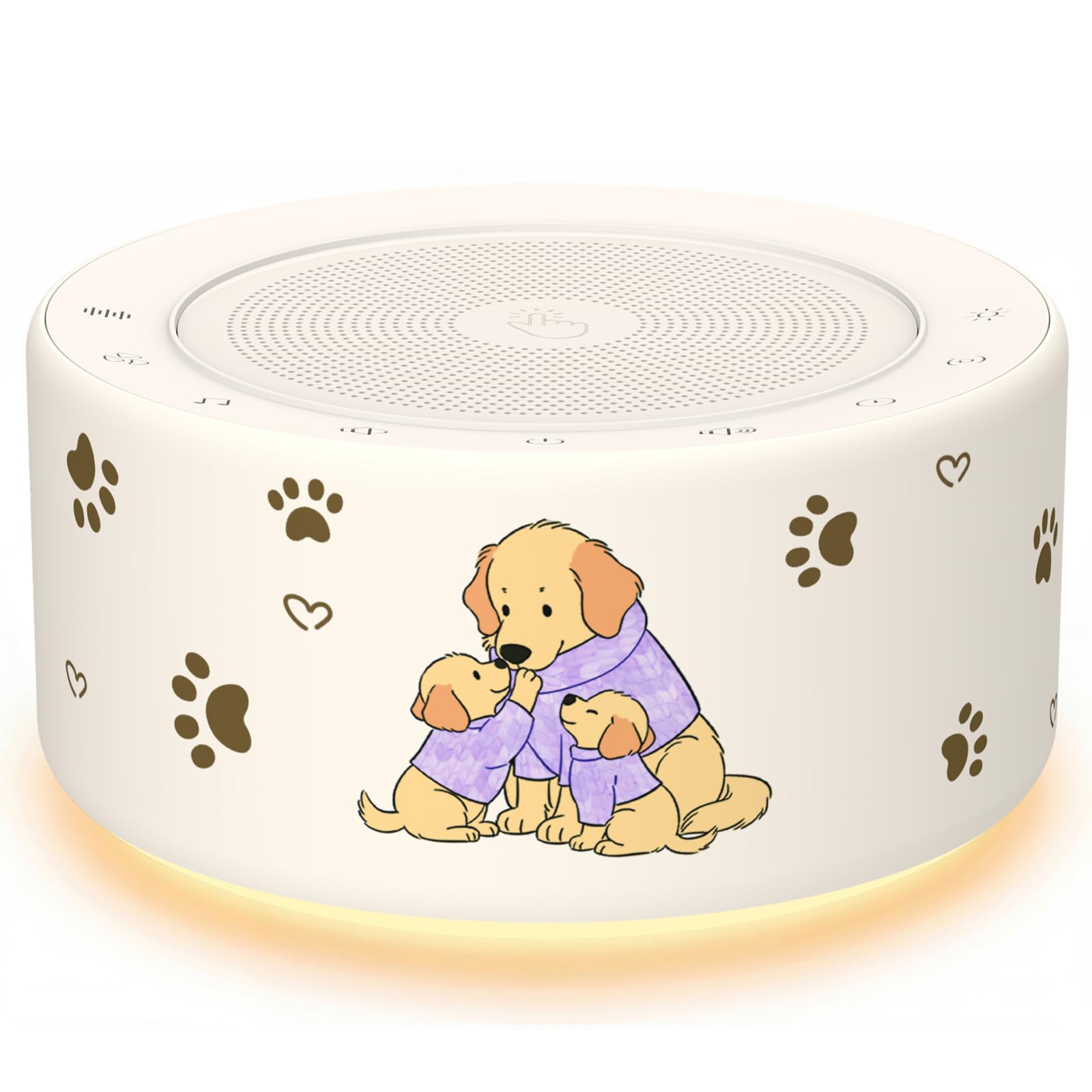 Kipcush White Noise Machine for Baby &amp; Adults, Sleep Sound Machine with 30 Soothing Sounds, 8-Color Night Light, Memory Function, White Noise for Sleeping, Nursery, Office, Travel, Relaxation