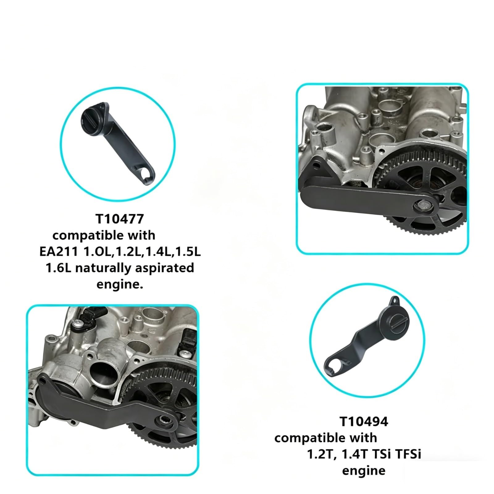 Compatible Con Seat Para Leon 2013 1,2 1,4 TSI TGI Juego Herramientas Árbol Levas Sincronización Motor Gasolina, Herramientas De Mantenimiento De Motor Herramienta Correa Distribución