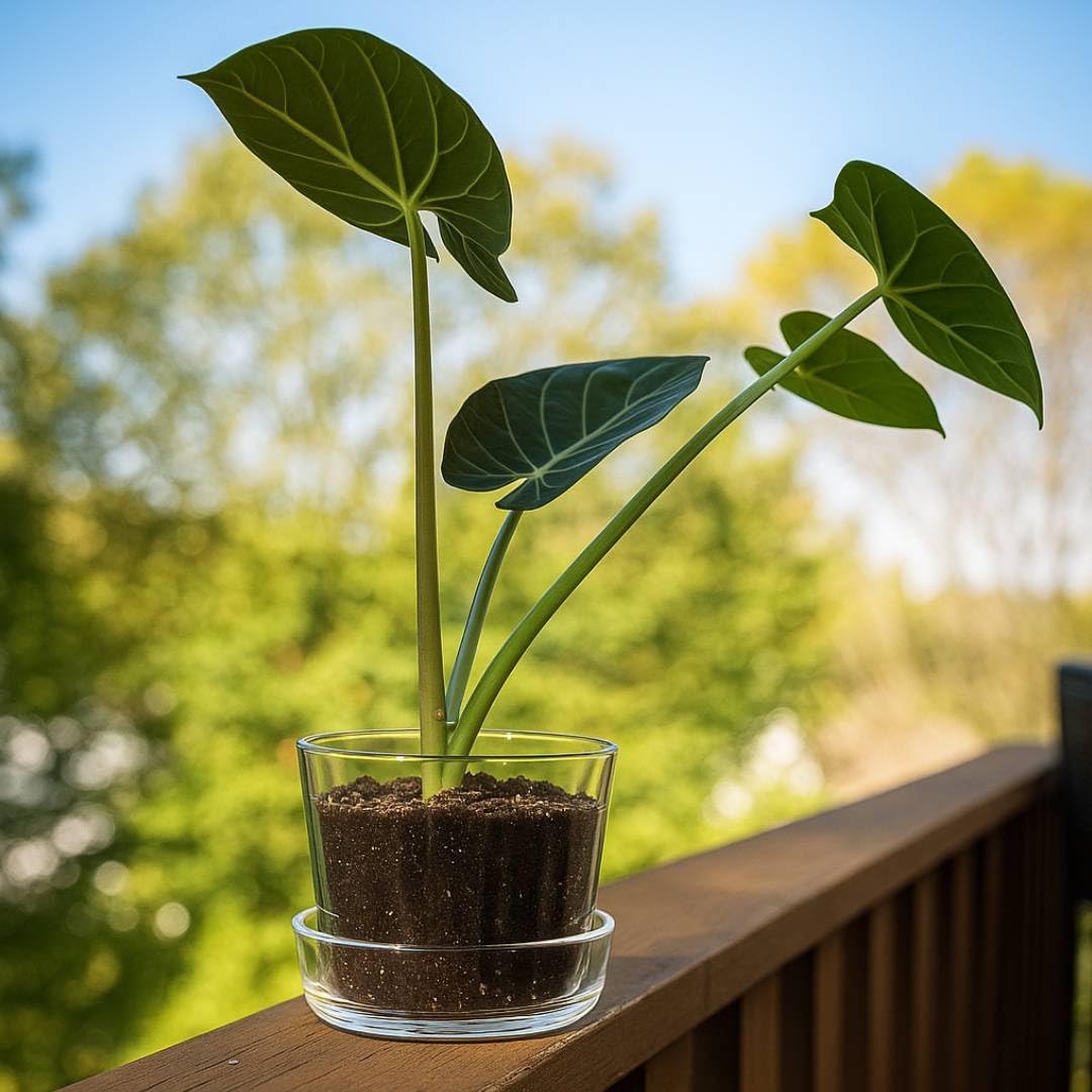 Elegante maceta de cristal transparente con agujeros de drenaje y bandeja, macetas decorativas modernas para plantas de interior, maceta de vidrio para el hogar, oficina, suculentas y plantas de