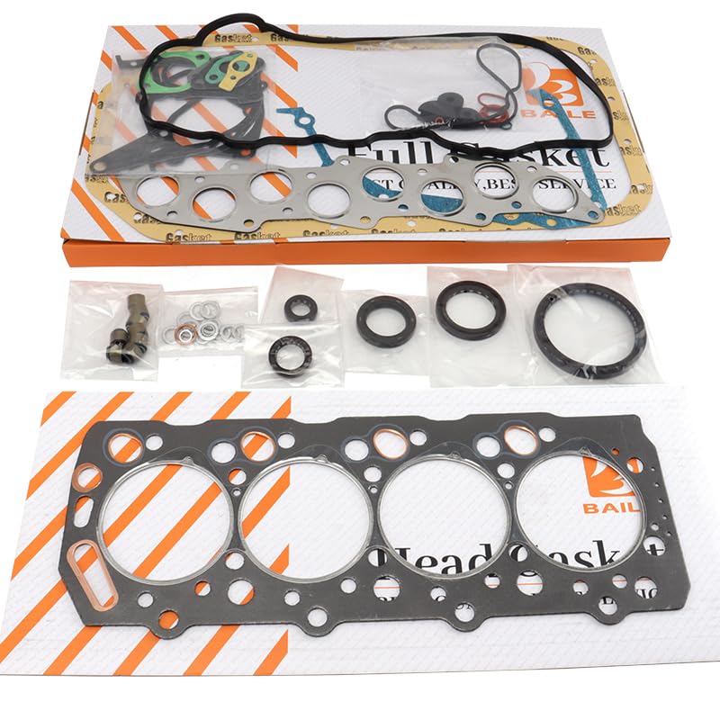 4D56 4D55 Full Engine Gasket Kit for Mitsubishi 2.5L 8V Diesel (Turbo/Non-Turbo) | Fits L200/Triton, L300/Delica, Pajero/Montero, Canter | Includes Head Gasket & Complete Seal Set