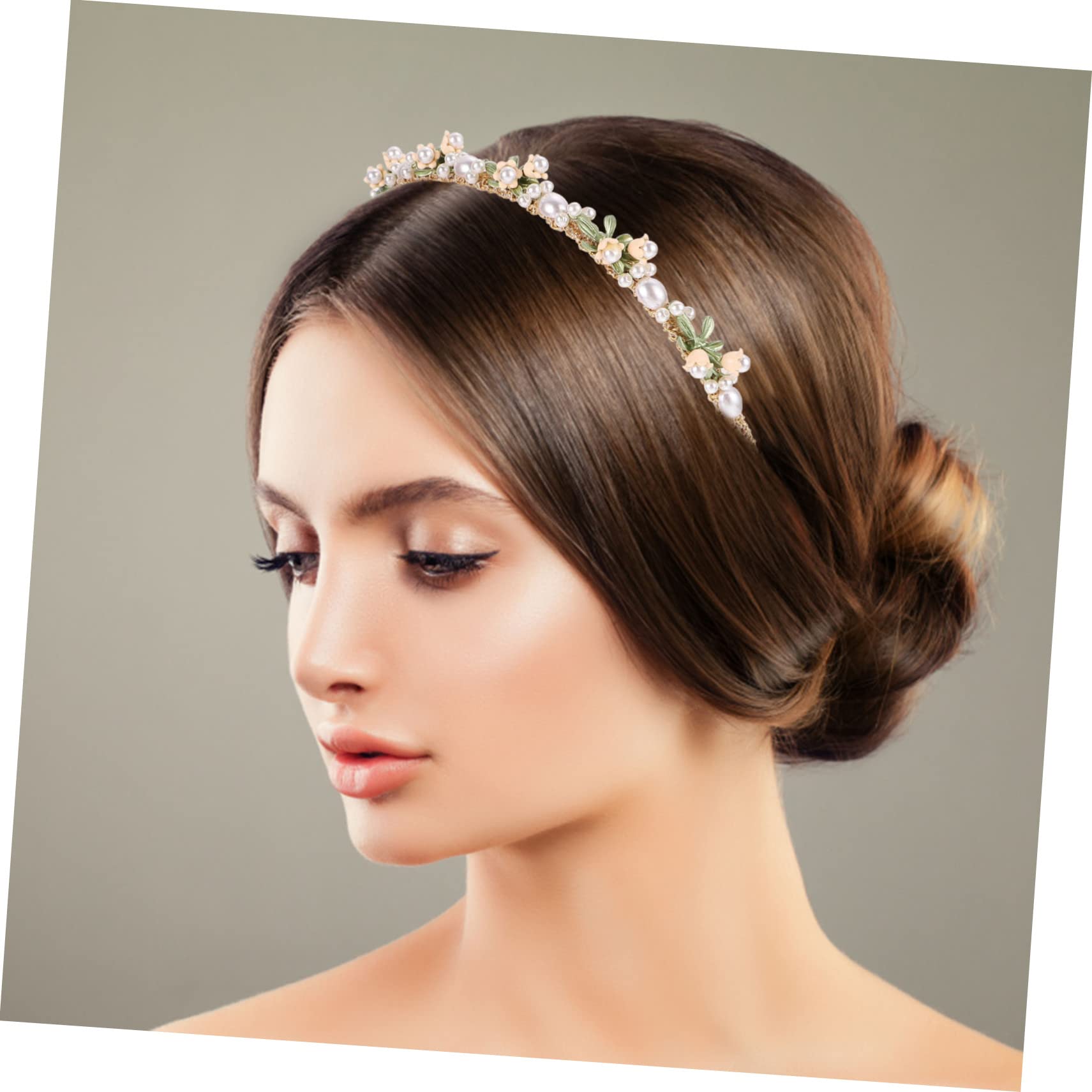 Ipetboom 4pezzi Cerchietto Floreale Per Sposa Elegante Accessorio Per Matrimonio e Feste Design Unico Con Fiori Di Mughetto Adatto Tutte Le Occasioni