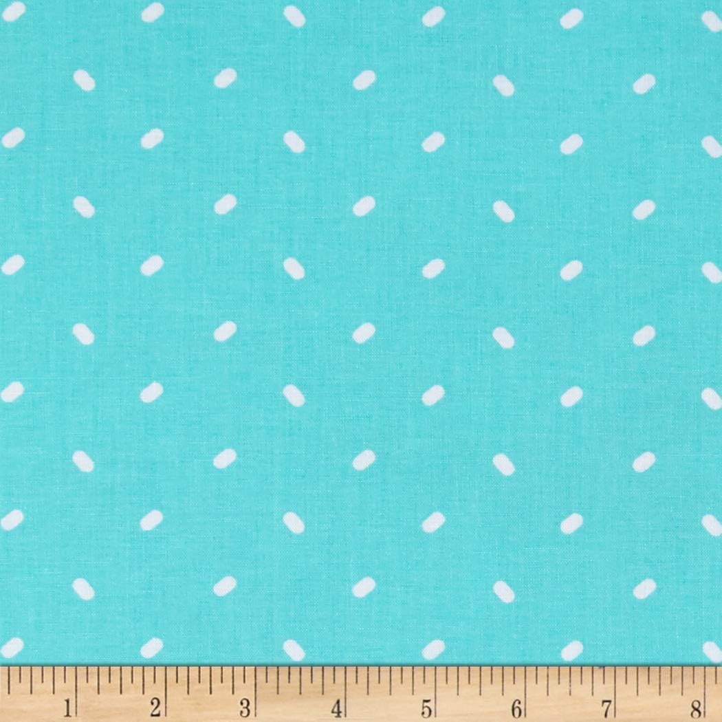 QT Quilt Fabrics Sweet Caroline Tic Tac Dot Turquoise