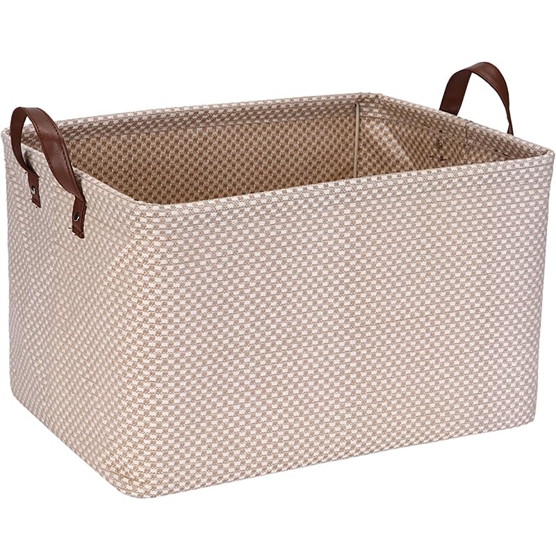 Sea Team Robuster Jute Aufbewahrungskorb mit Stützrahmen (42x30x25...