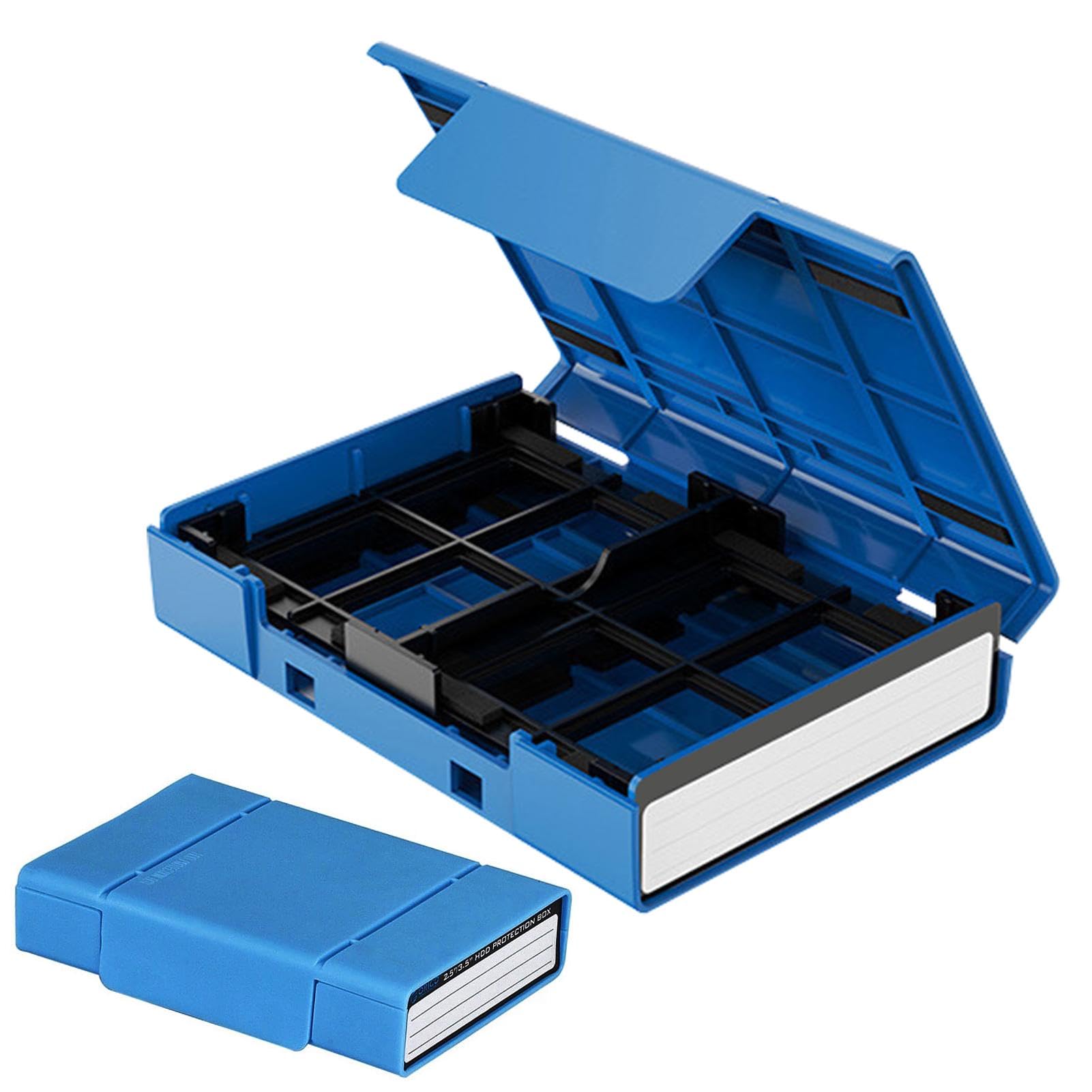 Festplatten Aufbewahrungsbox Staubdicht - Schützender Koffer Für 2,5 & 3,5 Zoll HDD SSD