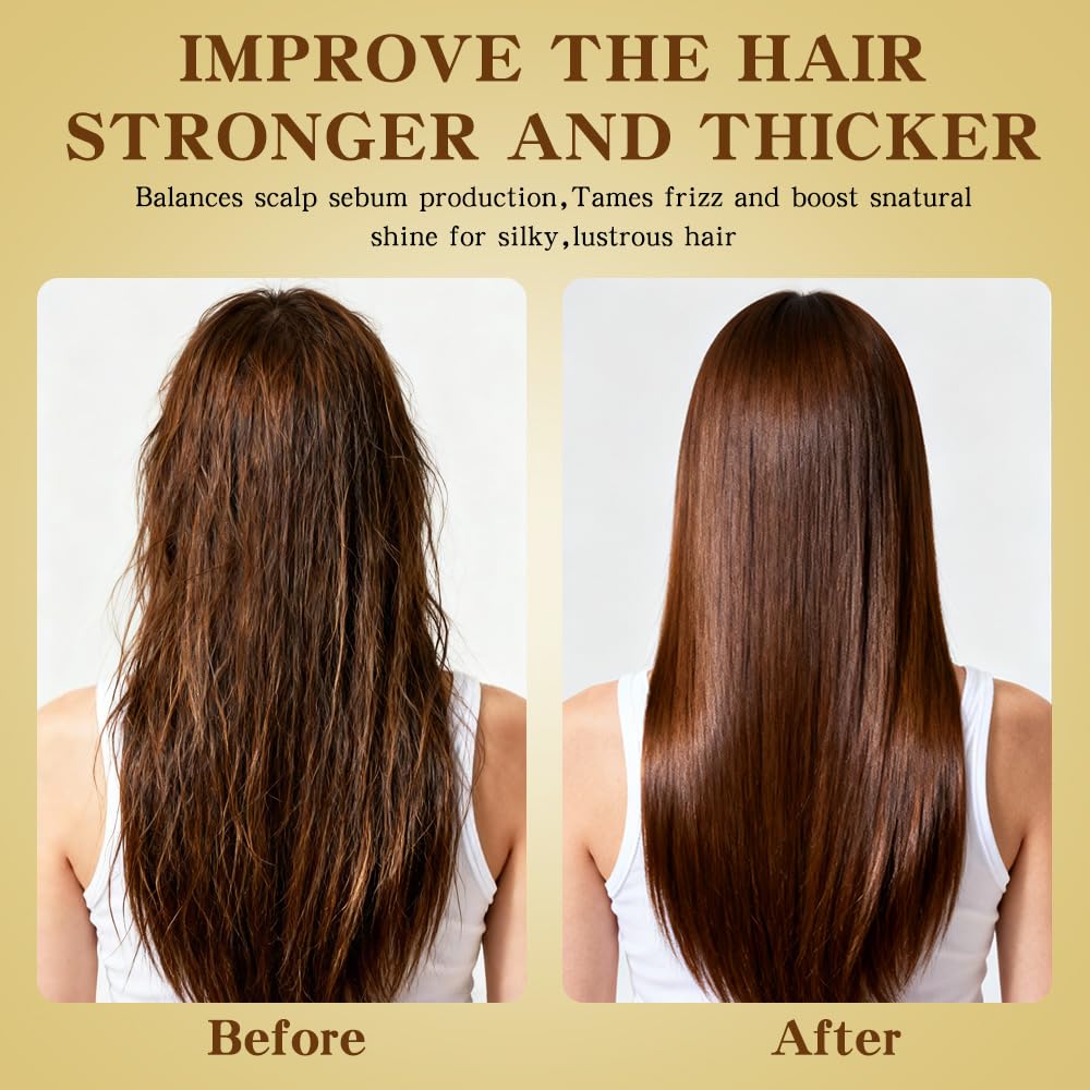 Argan Oil & Keratin Deep Conditioning Hair Mask, Intensive Repair Treatment for Dry, Damaged Hair - Frizz Control, Smoothing & Strengthening - For All Hair Types - Image 6