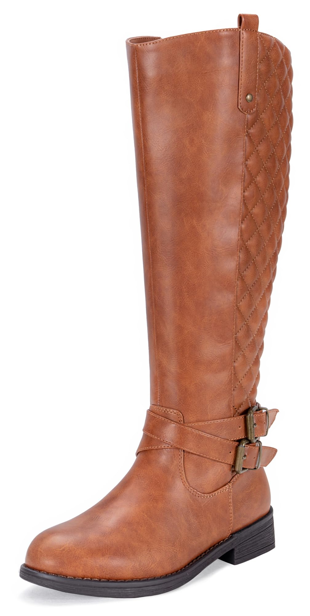 Vepose Women's 949 Knee High Boots,Tall Riding Boots Low Heel with Wide Calf and Wide Widths