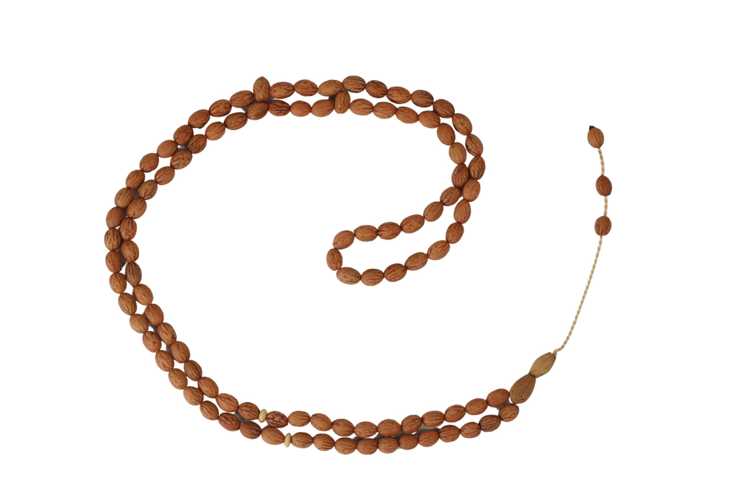 10 stuks pak van olijfhout Tasbih, 99 kralen bidparels Misbaha Tesbih Tasbeeh, 4x7 mm Dhikr kralen rozenkrans Subha Sibha, Umrah Hajj geschenken TSBK - België
