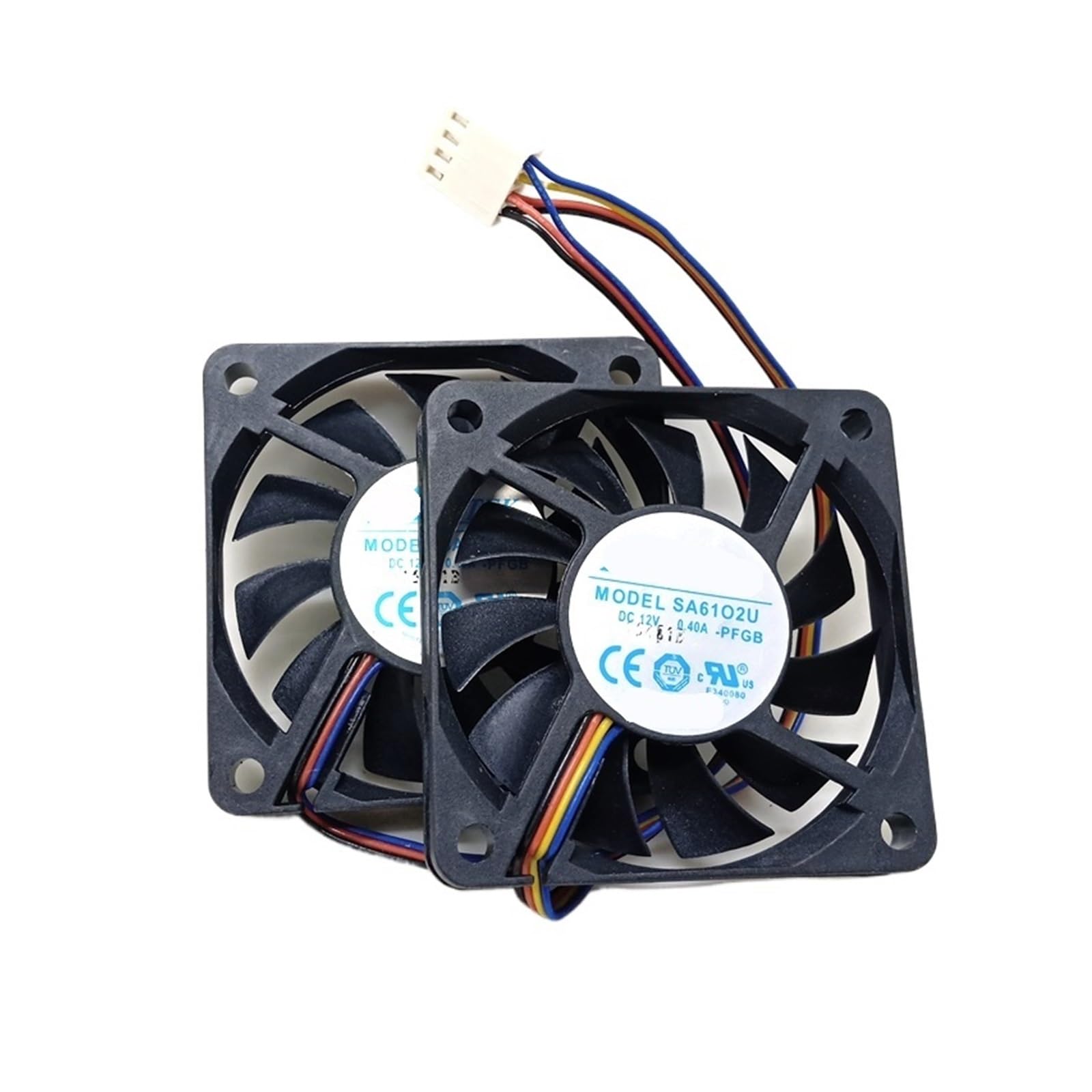 KNIUWMBMH 2pcs 6cm 6010 SA6102U Cooling Fan
