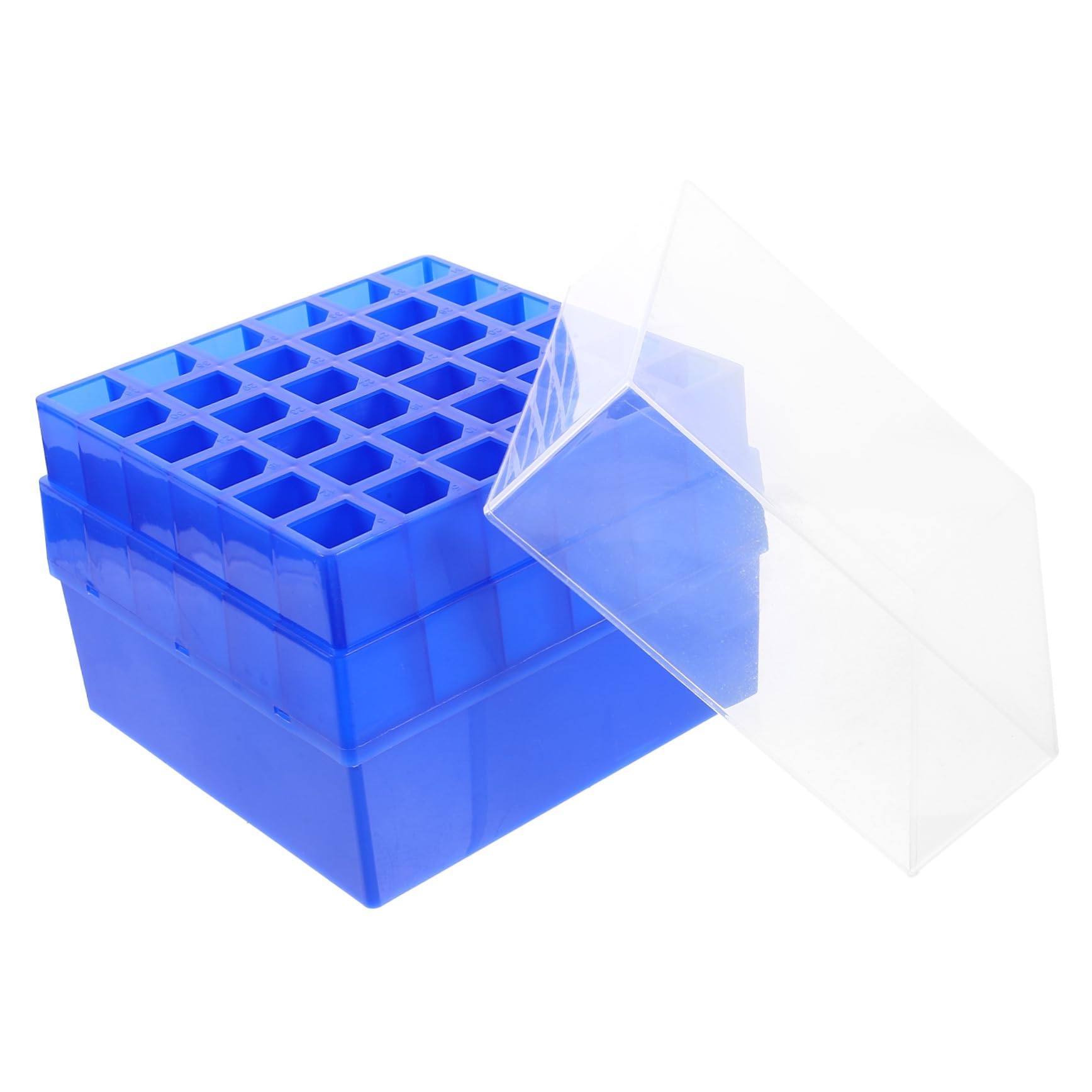 LAPYAPPE 36Holes Sampling Tube Storage Box Test Tube Holder for Chemistry Case for Test Tubes for Lab Clinical and Educational Use