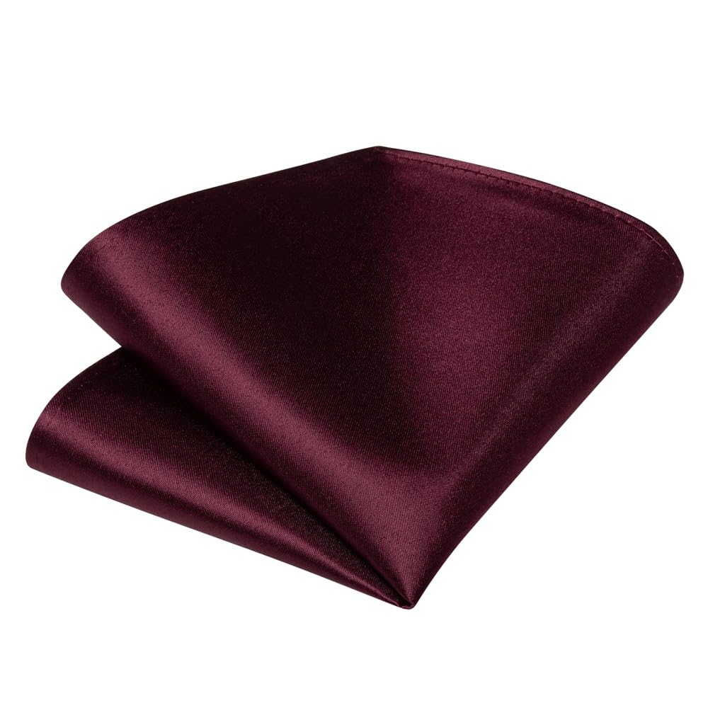 JFDBGU Retro Bowties Classic Silk Solid Bow Ties for Man Wedding Party Groom Knot Hanky Cufflinks