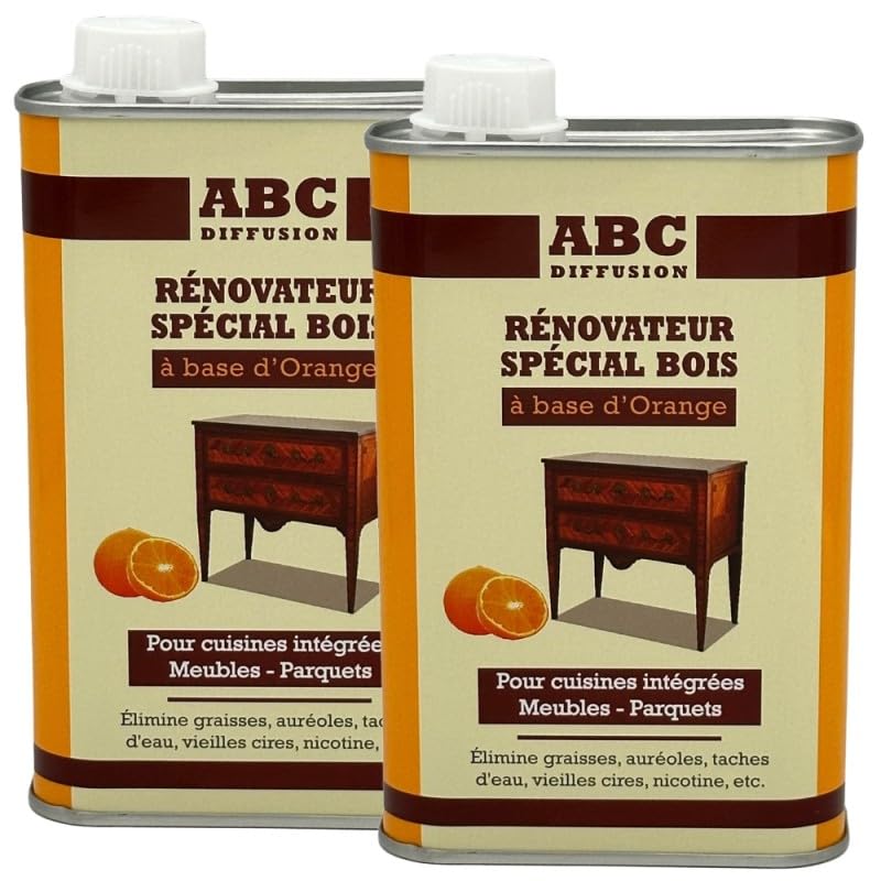 2 Renovadores de madera, de naranja