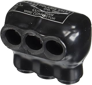 NSi IPL4-3B Polaris Multi-Tap 3 Port (Single Sided Entry) 4-14 AWG-Bagged Insulated Connector, 3 x 1 x 2 inches, Black