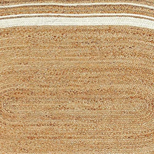 Handgevlochten tapijt van jute en katoen - 200 x 290 cm - Naturel - ARAYA