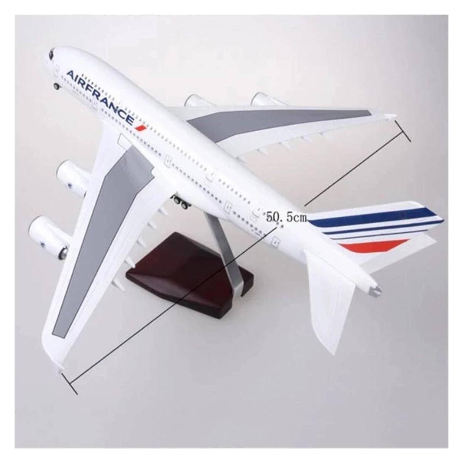 Aerei in Scala 1:160 per Modelli di Aerei A380 Air France aeroplani pressofusi con Luce a LED Modello di Aereo passeggeri Adatto per la visualizzazione (Senza Luce)