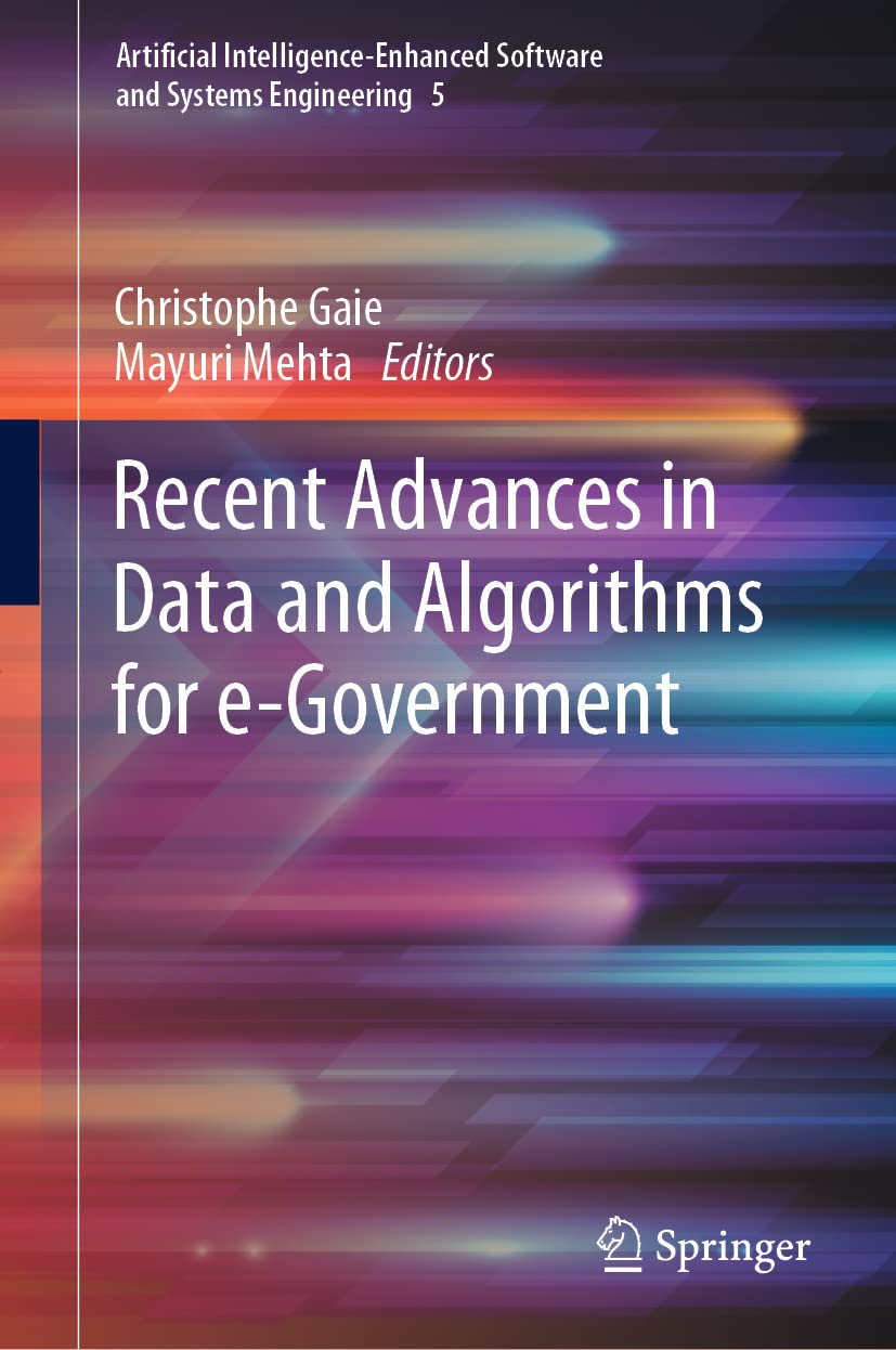 Recent Advances in Data and Algorithms for e-Government (Artificial ...