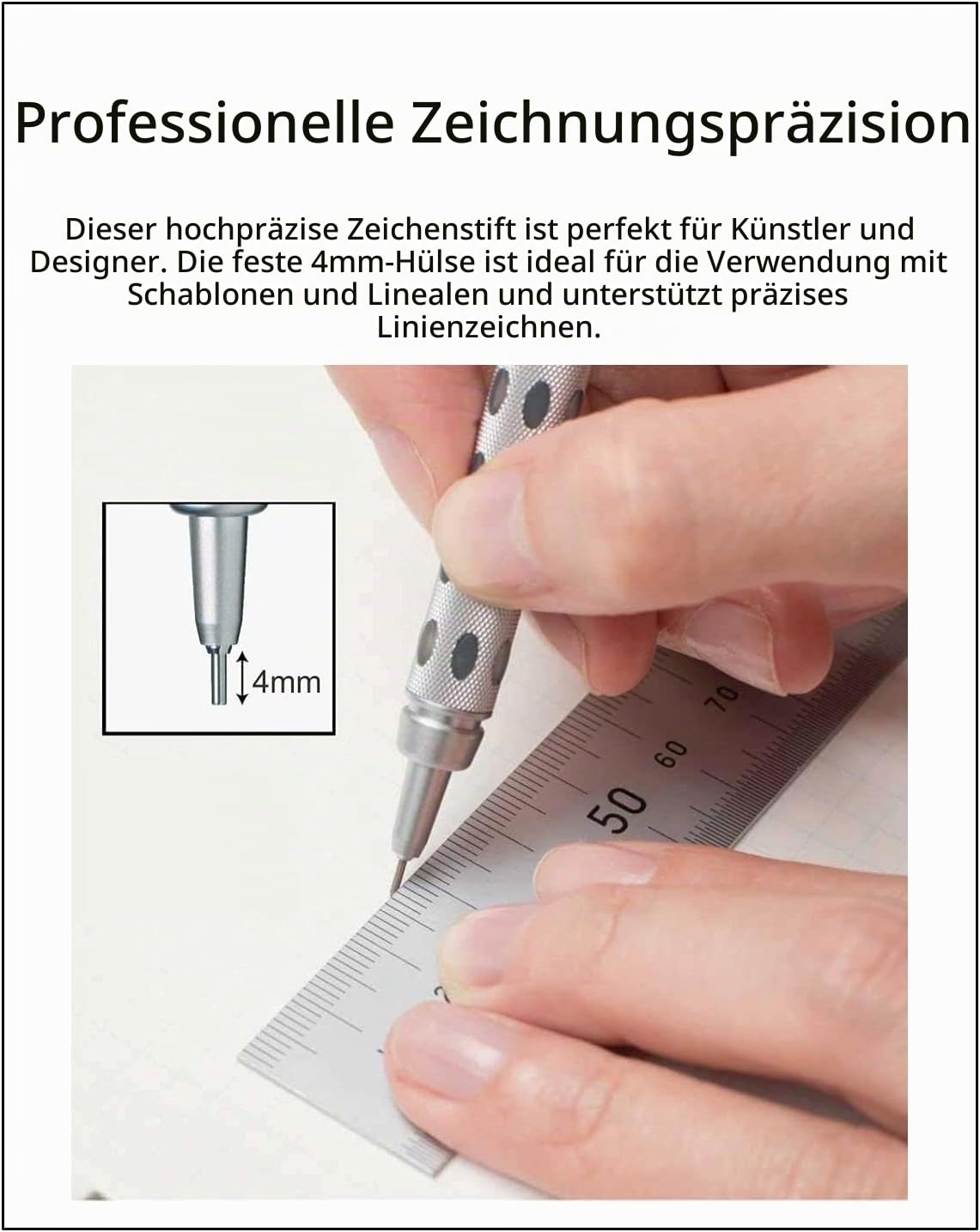 Graph Gear 1000 Druckbleistift-Set (0,3 mm/0,4 mm/0,5 mm/0,7 mm/0,9 mm), hochwertiges Original-Federmäppchen