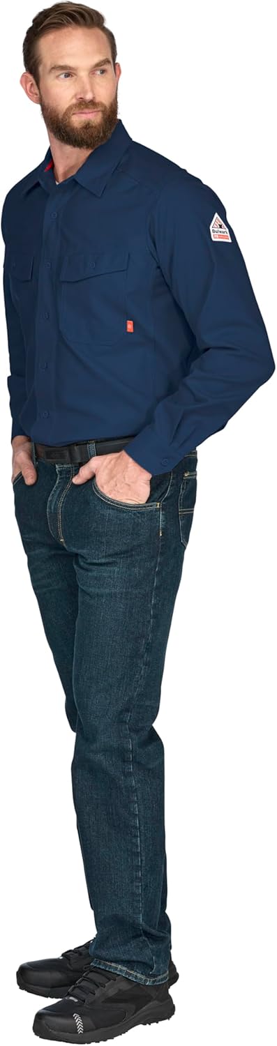 Bulwark FR Men's Flame Resistant Men's Iq Series Endurance Work Shirt