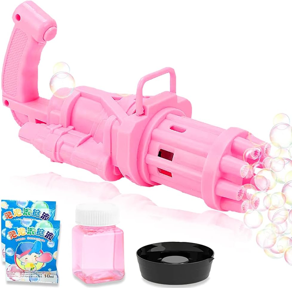 Bubble Machine for Kids,8 Hole Automatic Bubble Maker,Bubbles for