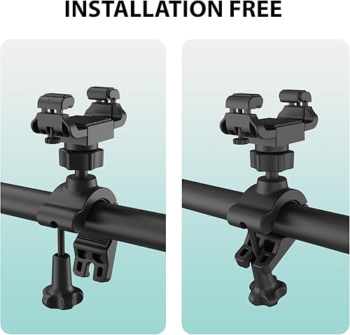 Miniatura 5 de UPPEL 2023 Soporte de teléfono para bicicleta giratorio de 360, soporte universal para teléfono celular para iPhone y más teléfonos celulares de