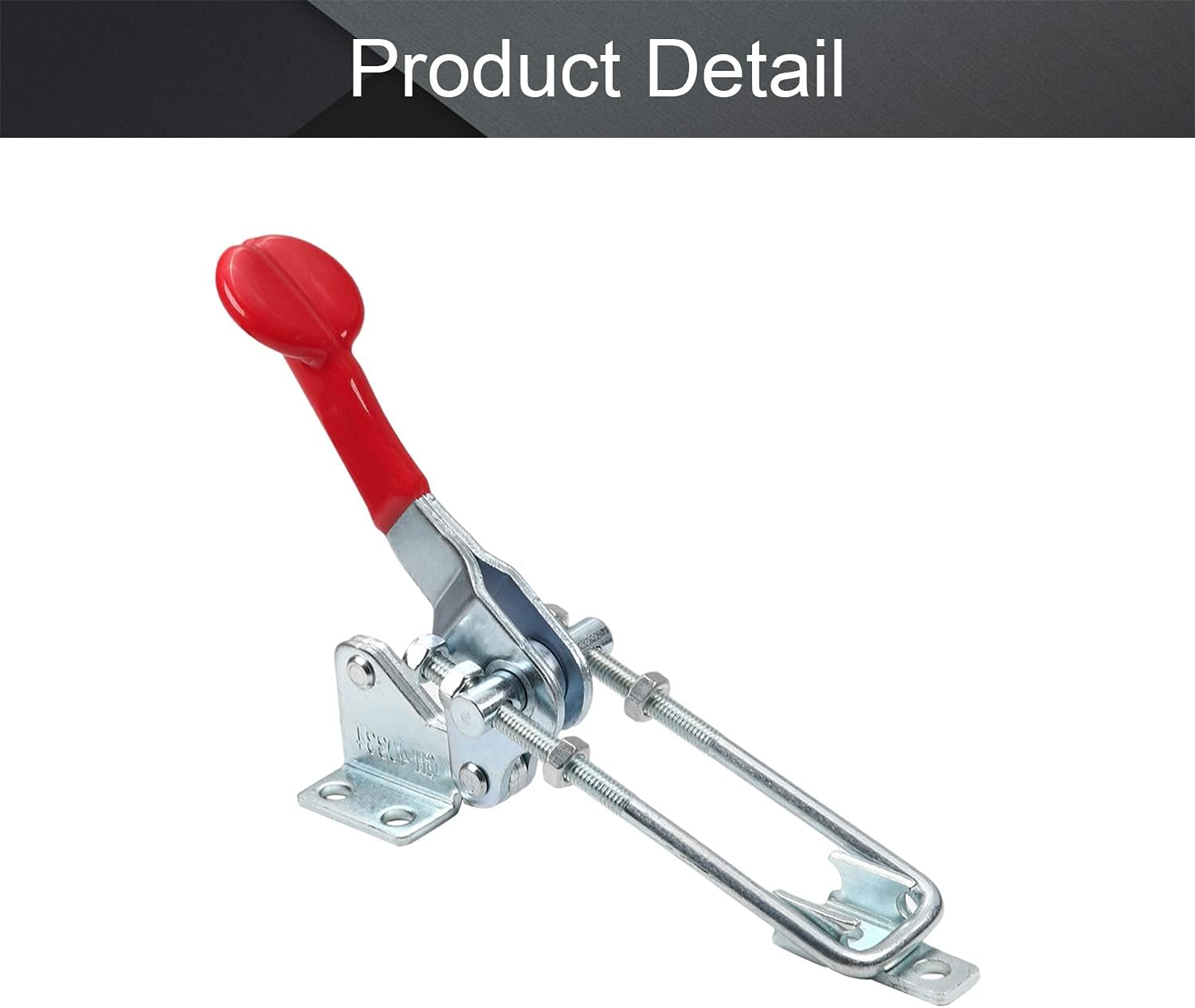 Utoolmart Toggle Latch Clamp 90Kg Capacity Pull Action Adjustable Latch U Bolt GH-40334 1pcs