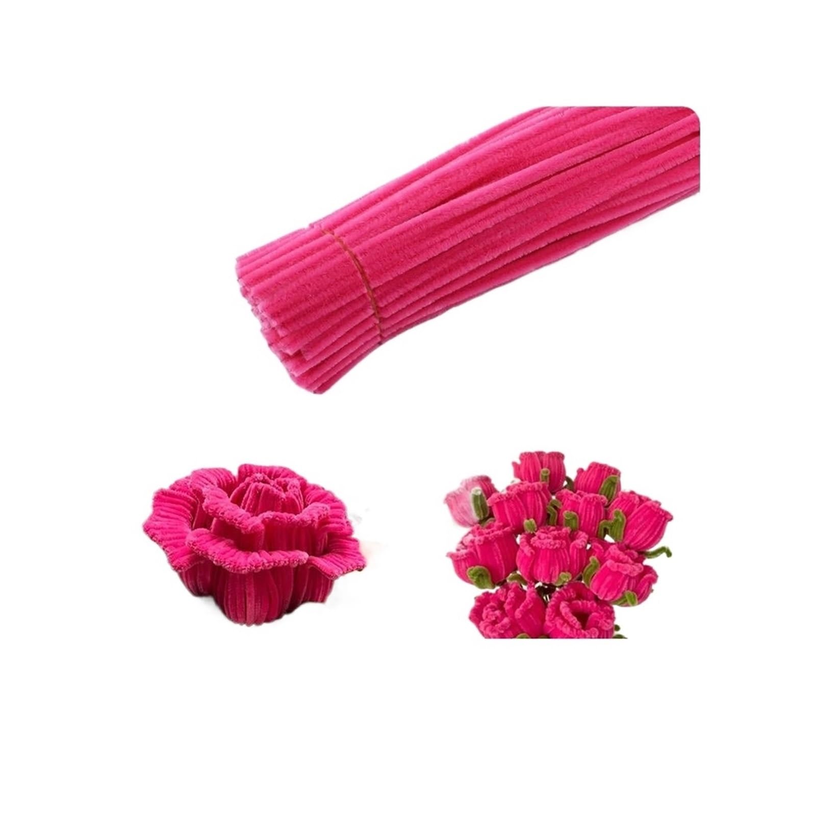 TGDGFKIAS Cure-pipes pour loisirs créatifs, Chenille tiges cure-pipes multicolore paquet de 100-1000 pièces(Color-05,100PCS)