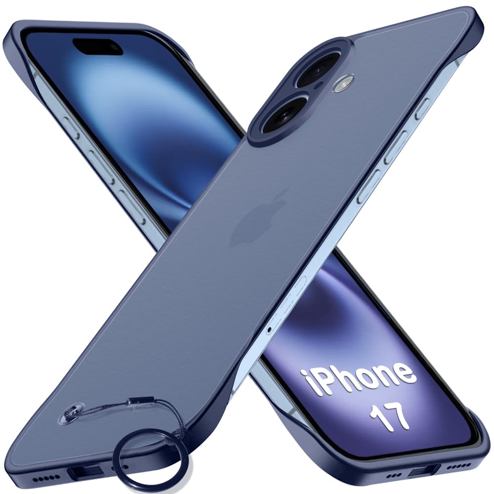 TheGiftKart Hybrid Ultimate Slim Back Case Cover for iPhone 17 | Lightweight Profile | Frosted Matte Translucent Hard Back Case Cover for iPhone 17 (PC & TPU, Black Sides) — Amazon image 18
