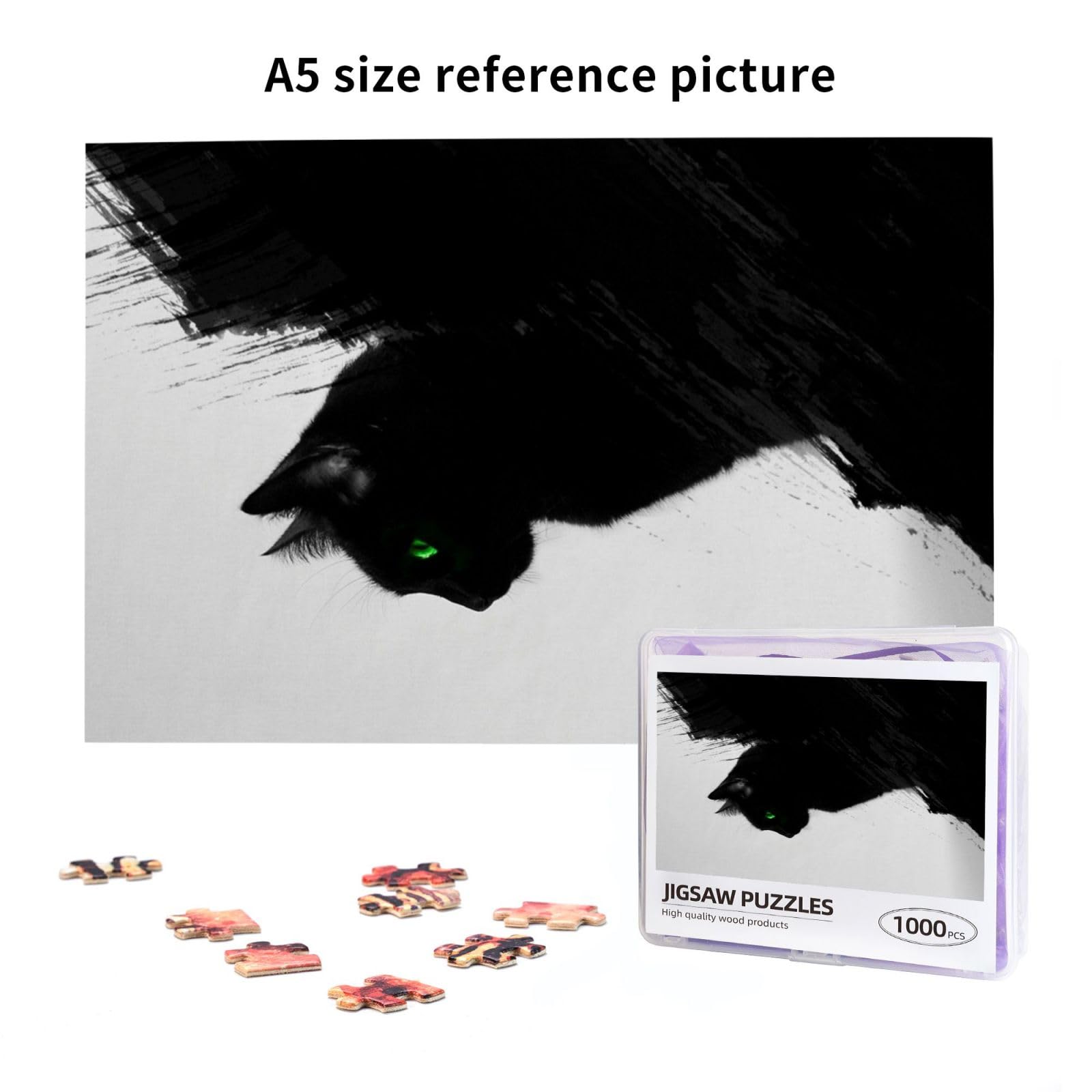 仔猫の初恋 1000ピース 51.5x72.8cm ジグソーパズル Amazon.co.jp: ジグソーパズル 1000ピース ブラック猫 木製 環境