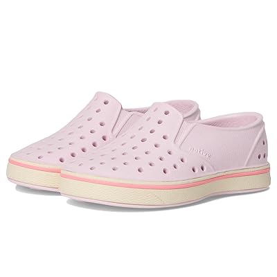 Native Shoes Kids Miles Slip On (Toddler/Little Kid) Girls Shoes Barely Pink/Bone White