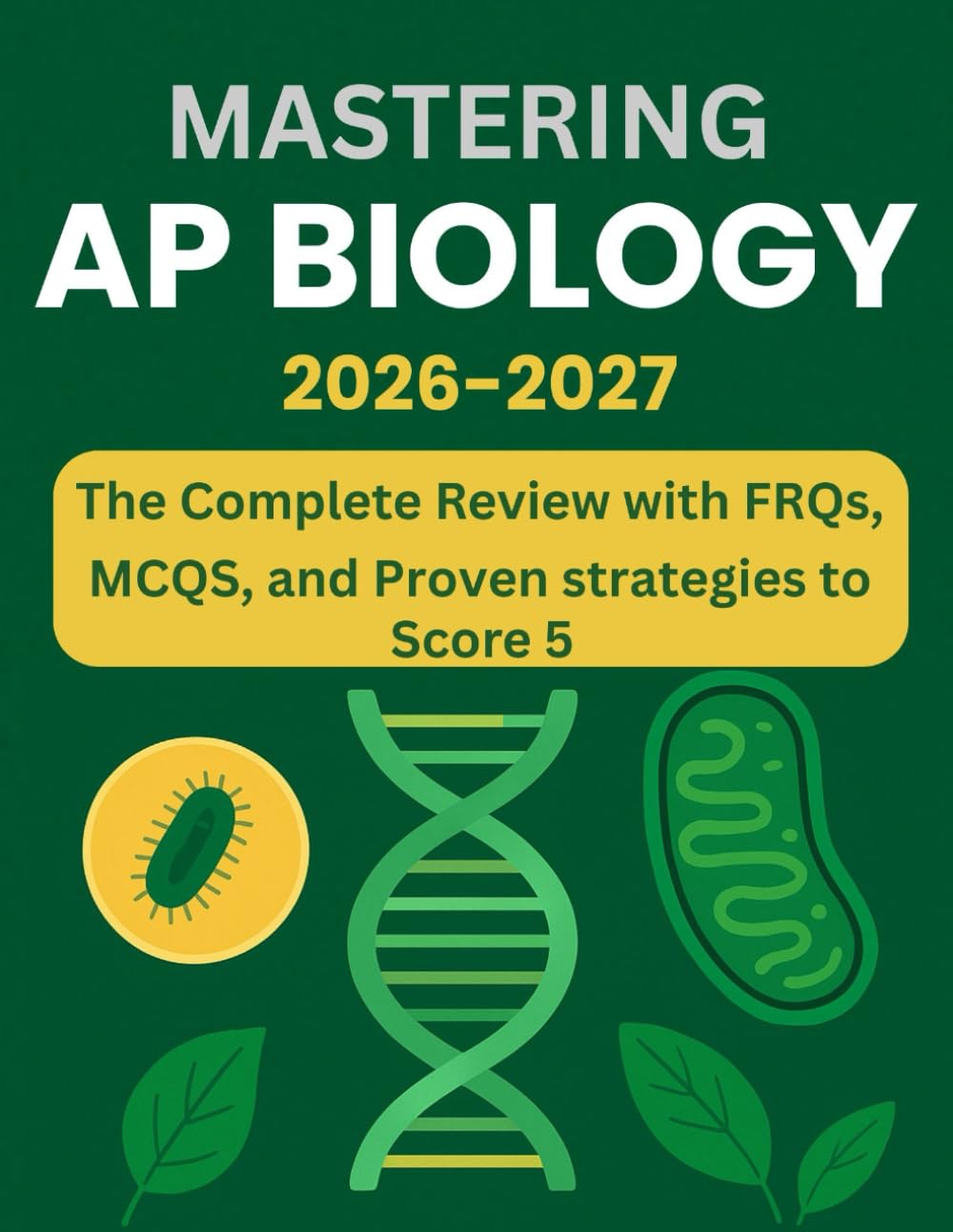 AP BIOLOGY PREP 2026–2027 SCORE A 5 WITH PROVEN STRATEGIES, 80+ PRACTICE Questions, And Detailed EXPLANATIONS: THE COMPLETE REVIEW WITH Frqs, Mcqs, And PROVEN STRATEGIES TO SCORE A 5
