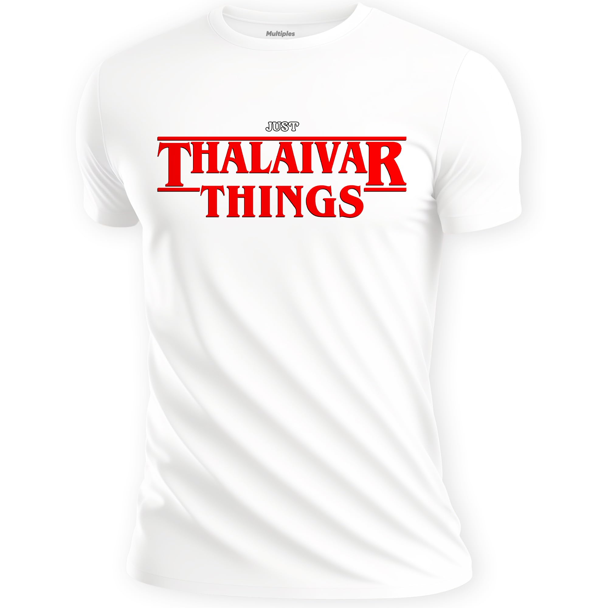 Multiples Just Thalaivar Things Super Star Rajinikanth Tribute in StrangerThingsStyle Graphic Design Unisex Cotton Tshirt by WatermarC
