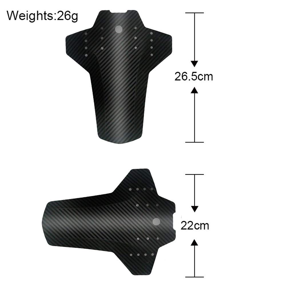 2 Pezzi Parafango MTB In Carbonio - Anteriore/Posteriore - Foto 9