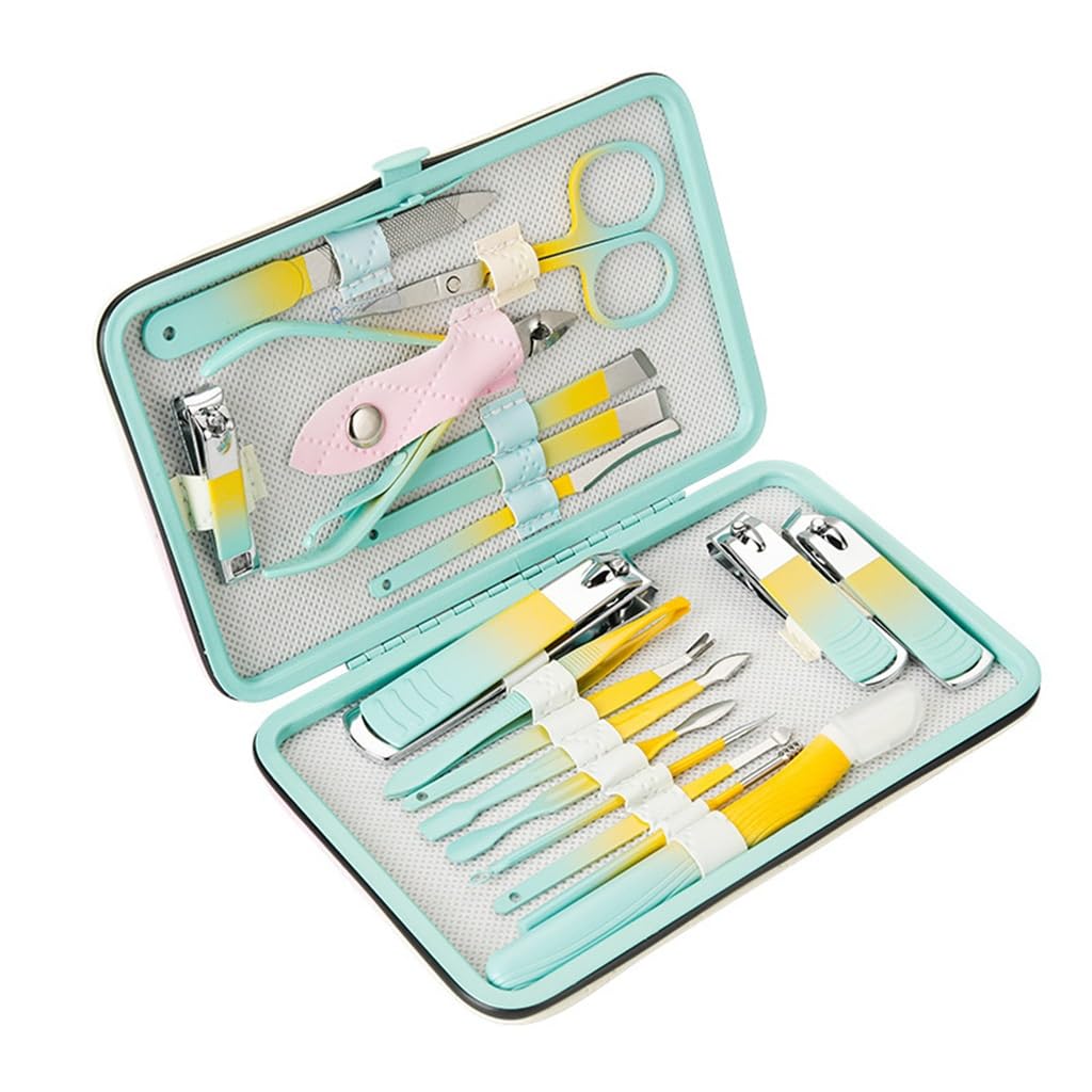 Ensemble d'outils à ongles complet avec coupe-ongles et pinces à bec pour soin maison
