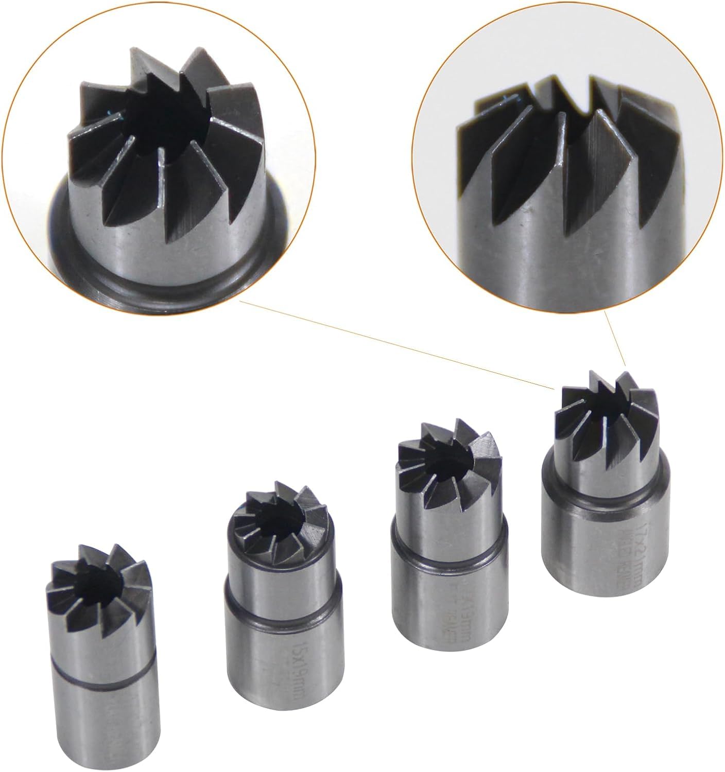Set di 6 taglierine per iniettori diesel compatibili con Delphi, per Bosch, per BMW, per MERC, per CRD, per PSA, per Ford, per Fiat