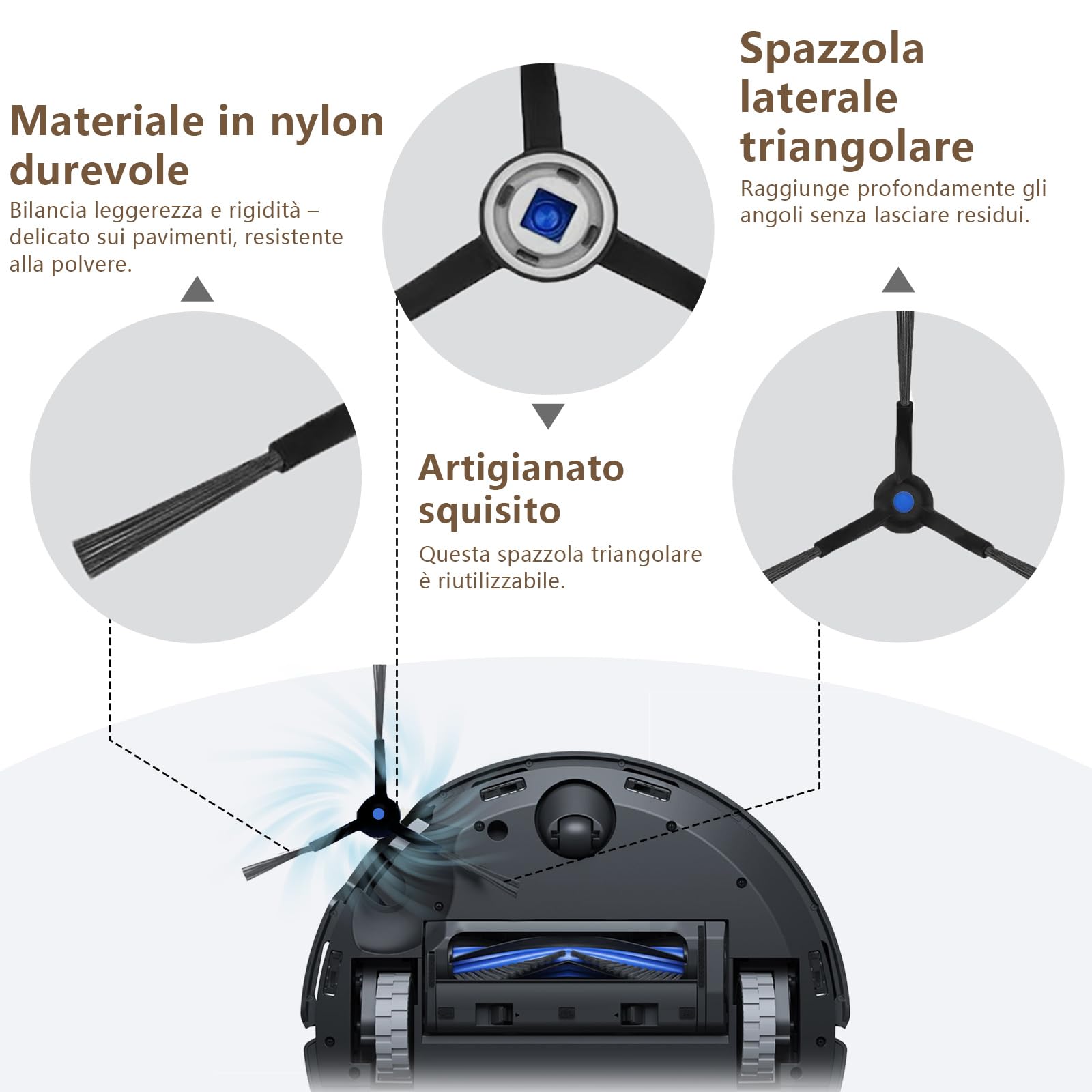 Accessori da 21 Pezzi per Ecovacs Deebot T50 Pro Omni Gen2, T50 Omni, T50 Omni Gen2, T50 Pro Omni, T50 Pro Aspiratore Pezzo di Ricambio, T50 Set di Accessori