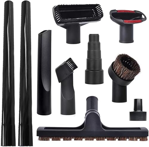 Paquete de 10 accesorios de vacío para accesorios de aspiradora de tienda, accesorios de vacío de 1 14 pulgadas con cepillo de piso de madera dura,